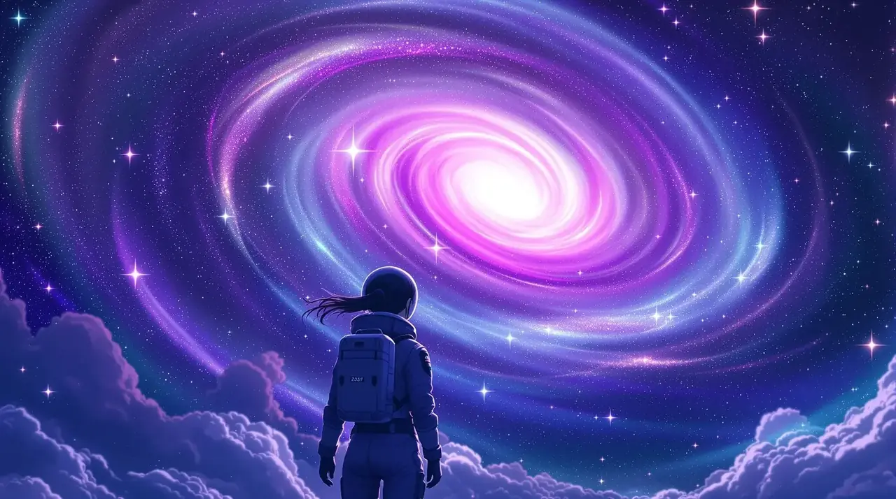 浩瀚银河动漫巨幕背景